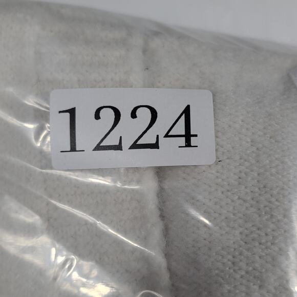 Luna + Ivy Cardigan Sweater Women’s S Ivory Cream 3D Bow Applique Cropped Knit - Picture 15 of 15